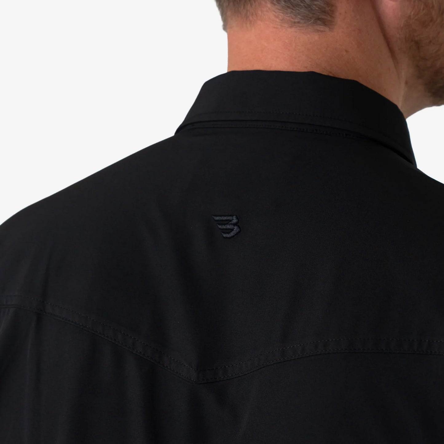 Burlebo® Men's Performance Western Shirt Black PWS-BLK