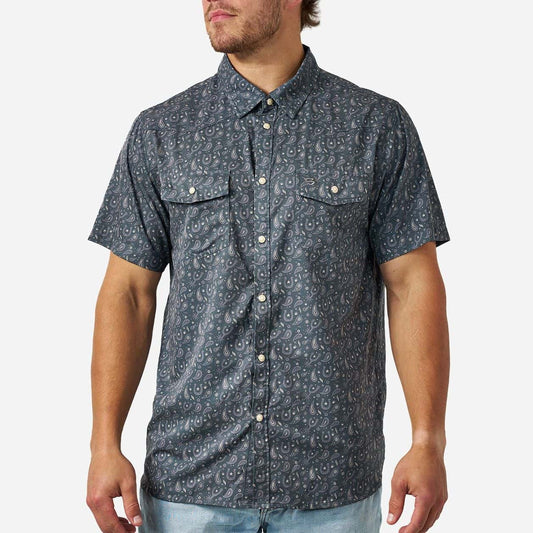 Burlebo® Men's Performance Western Shirt - Paisley Spurs PWS-PASPR