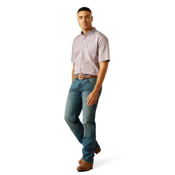 Ariat® Men's Rafael Wrinkle Free Lilac Print Shirt 10059001