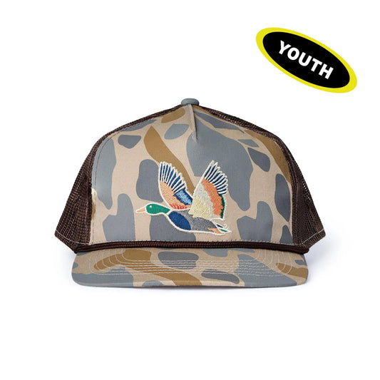 Burlebo® Youth Ballcap Retro Camo Duck YC-RCD