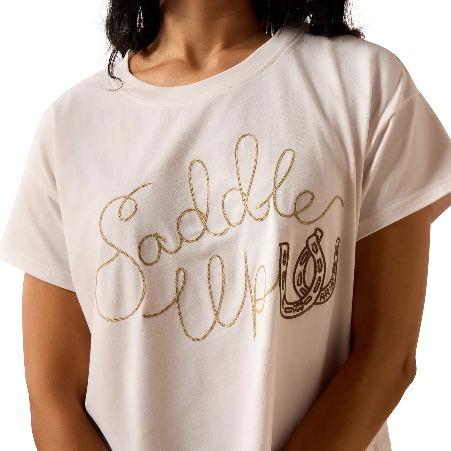 Ariat® Women's Saddle Up Sea Salt T-Shirt 10073553