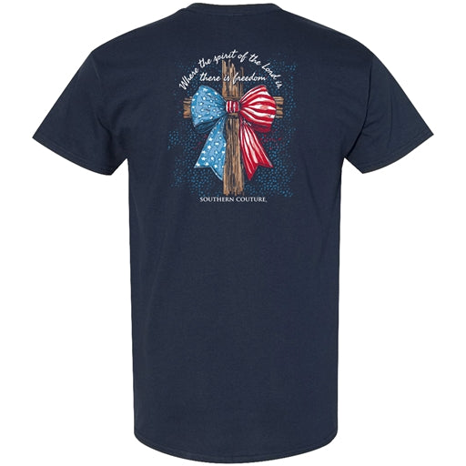 Southern Couture® Women's Classic American Bow Cross - Navy SC1533NY