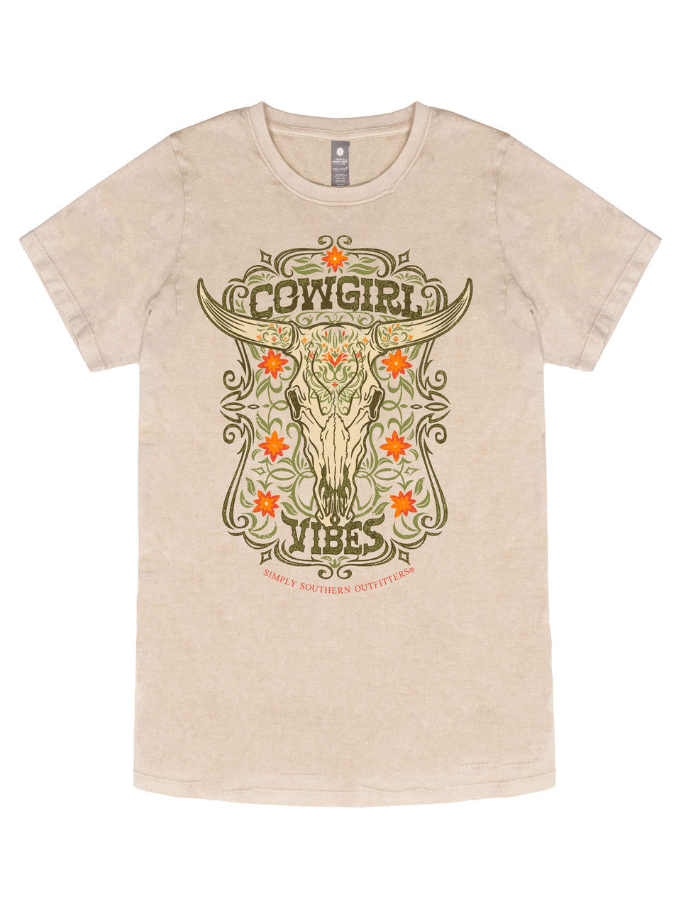 Simply Southern® Women's T-Shirt SS-COWGIRLVIBES-WSHECRU