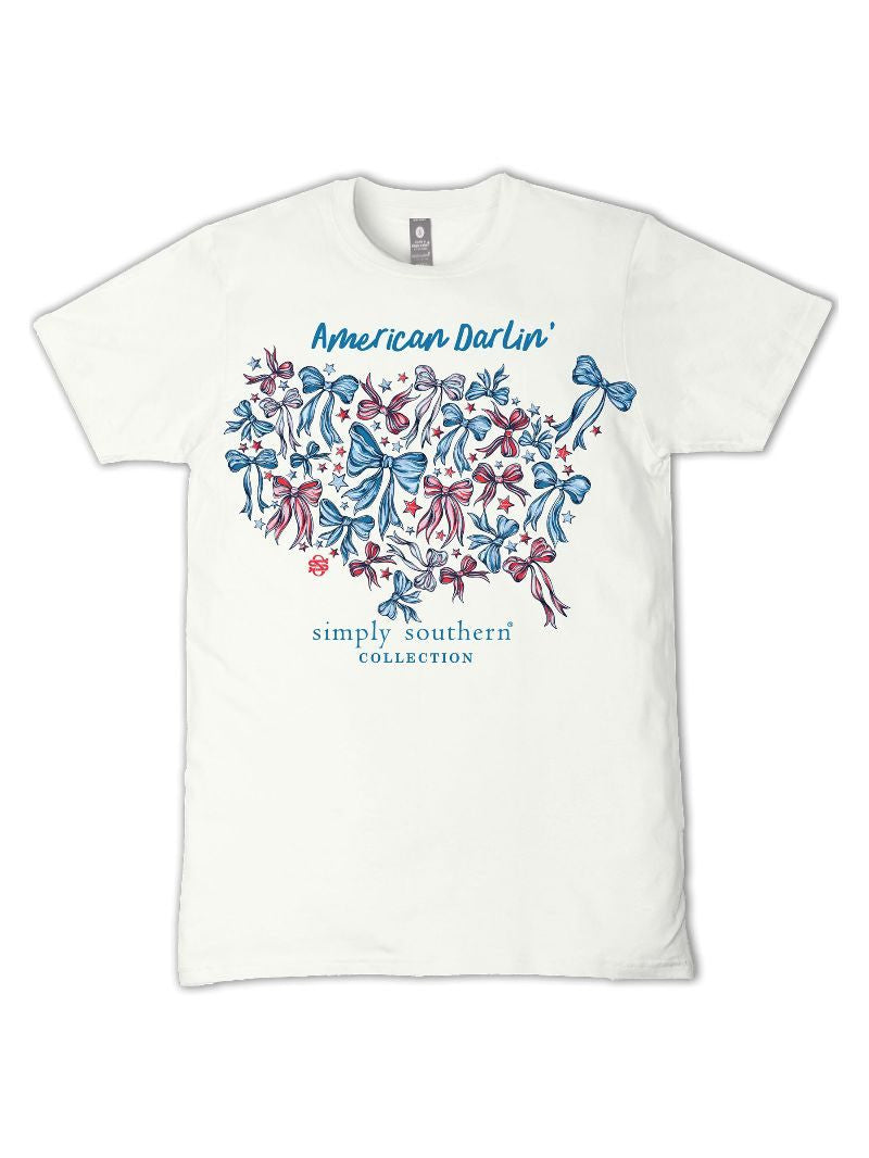 Simply Southern® Girl's Short Sleeve T-Shirt YTH-SS-DARLIN-OYSTER