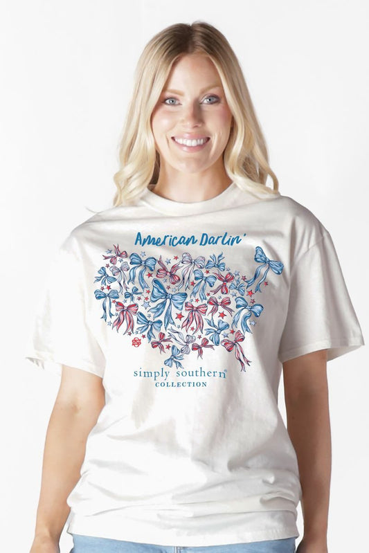 Simply Southern® Women's Short Sleeve T-Shirt SS-DARLIN-OYSTER