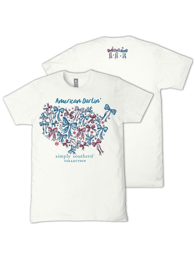 Simply Southern® Girl's Short Sleeve T-Shirt YTH-SS-DARLIN-OYSTER