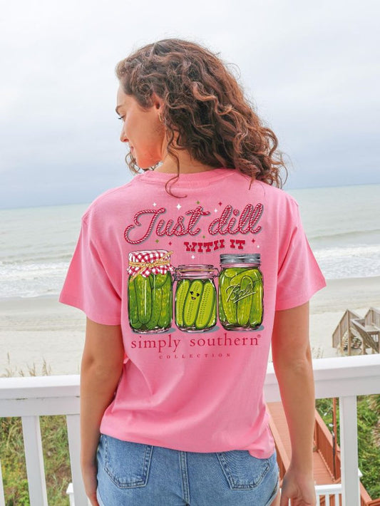 Simply Southern® Women's Pink Short Sleeve T-Shirt SS-DILL