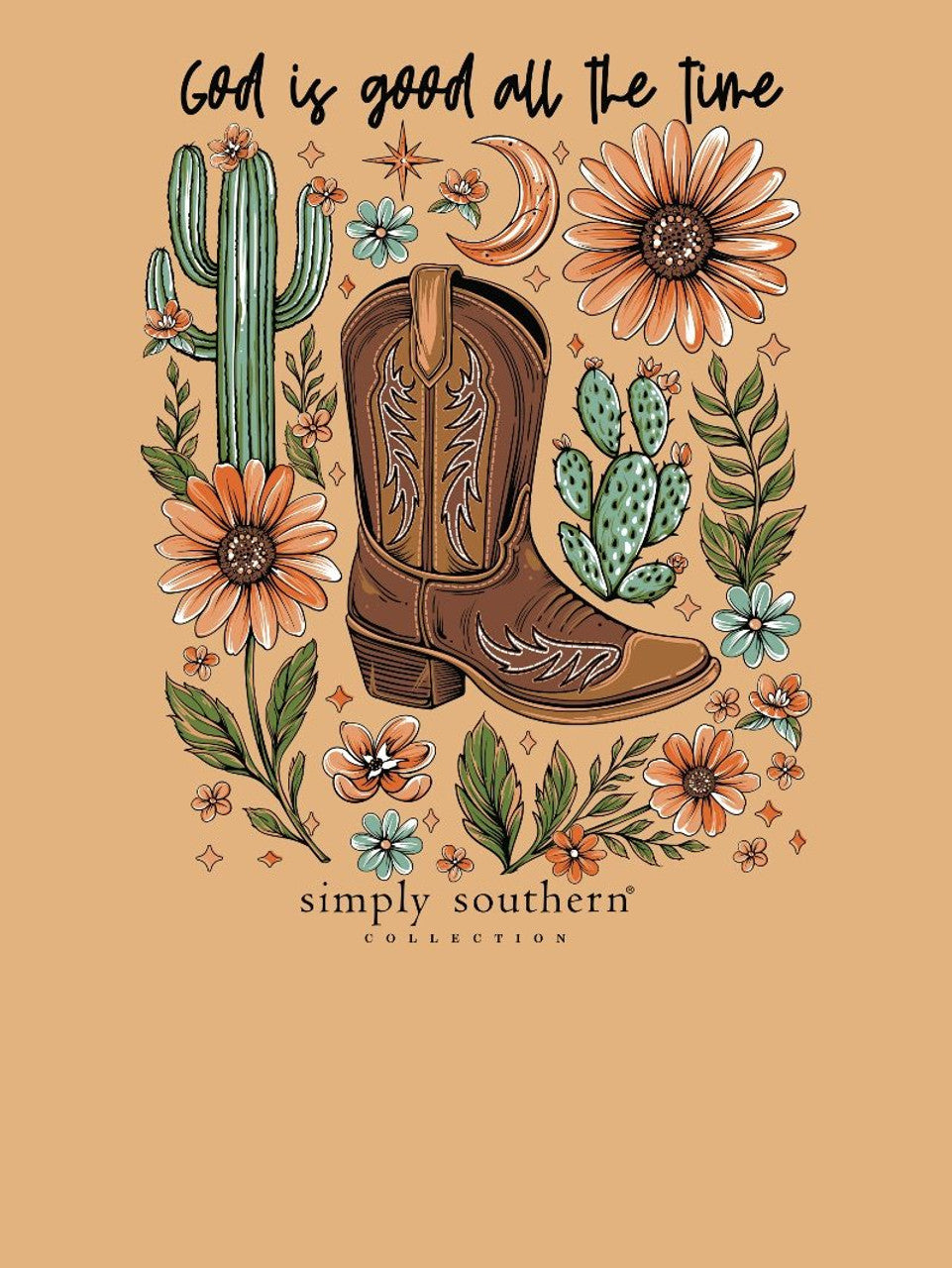 Simply Southern® Women's T-Shirt SS-TIME-BISQUE