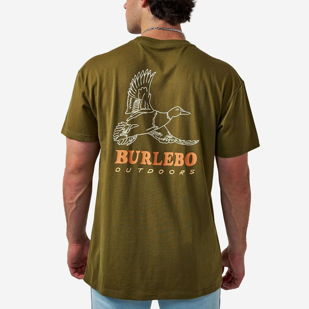 Burlebo® Men's Short Sleeve Tee Duck Wild - Hunter Green SST-DKW-HNTG