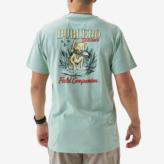 Burlebo® Men's Short Sleeve Tee Field Companion SST-FC-SGE