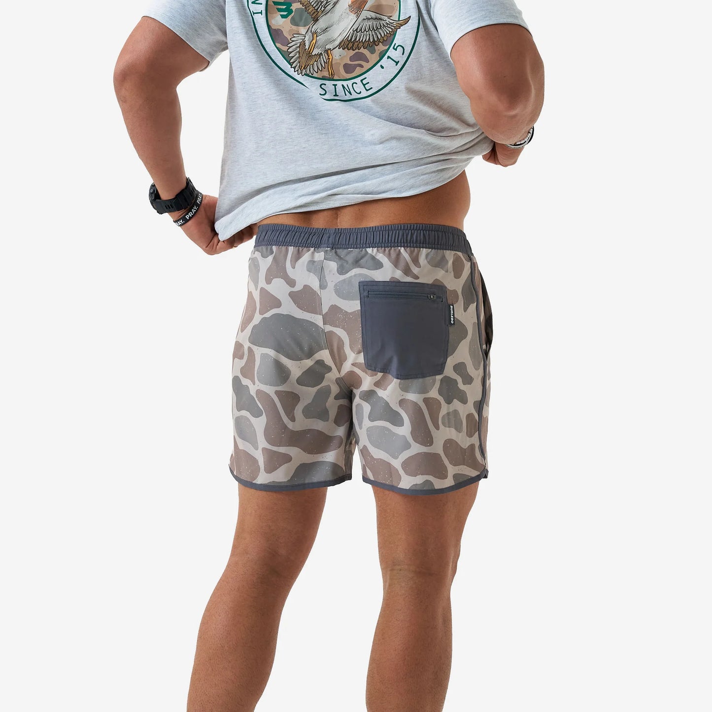 Burlebo® Men's Swim Trunks Jumbo Classic Deer Camo - ST-JCDC