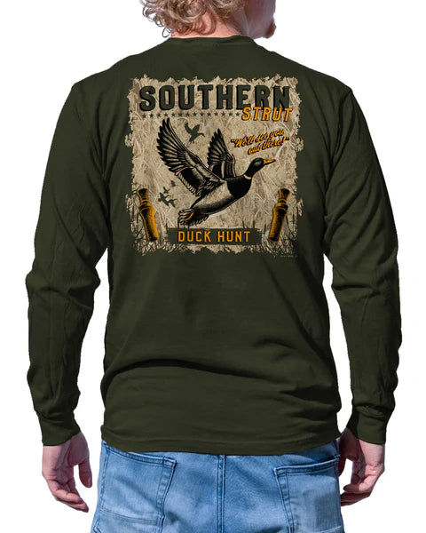 Southern Strut® Men's Duck Hunt Label Long Sleeve Tee ST#645L/S
