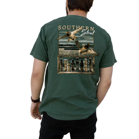 Southern Strut® Duck Call Shelf Mallard Rise Tee ST#662