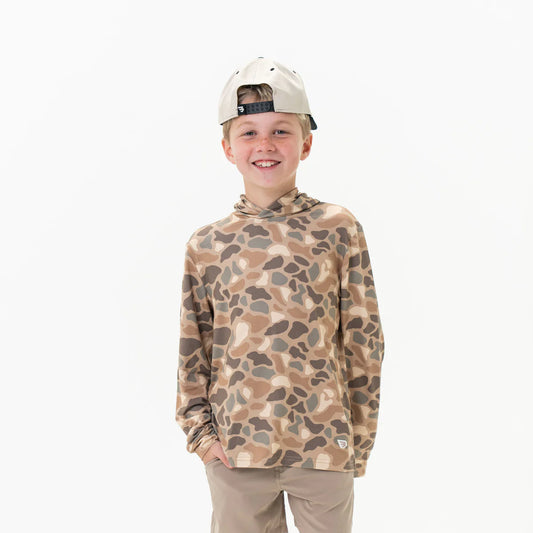 Burlebo® Youth Performance Hoodie - Pintail Camo Y-PH-PTC