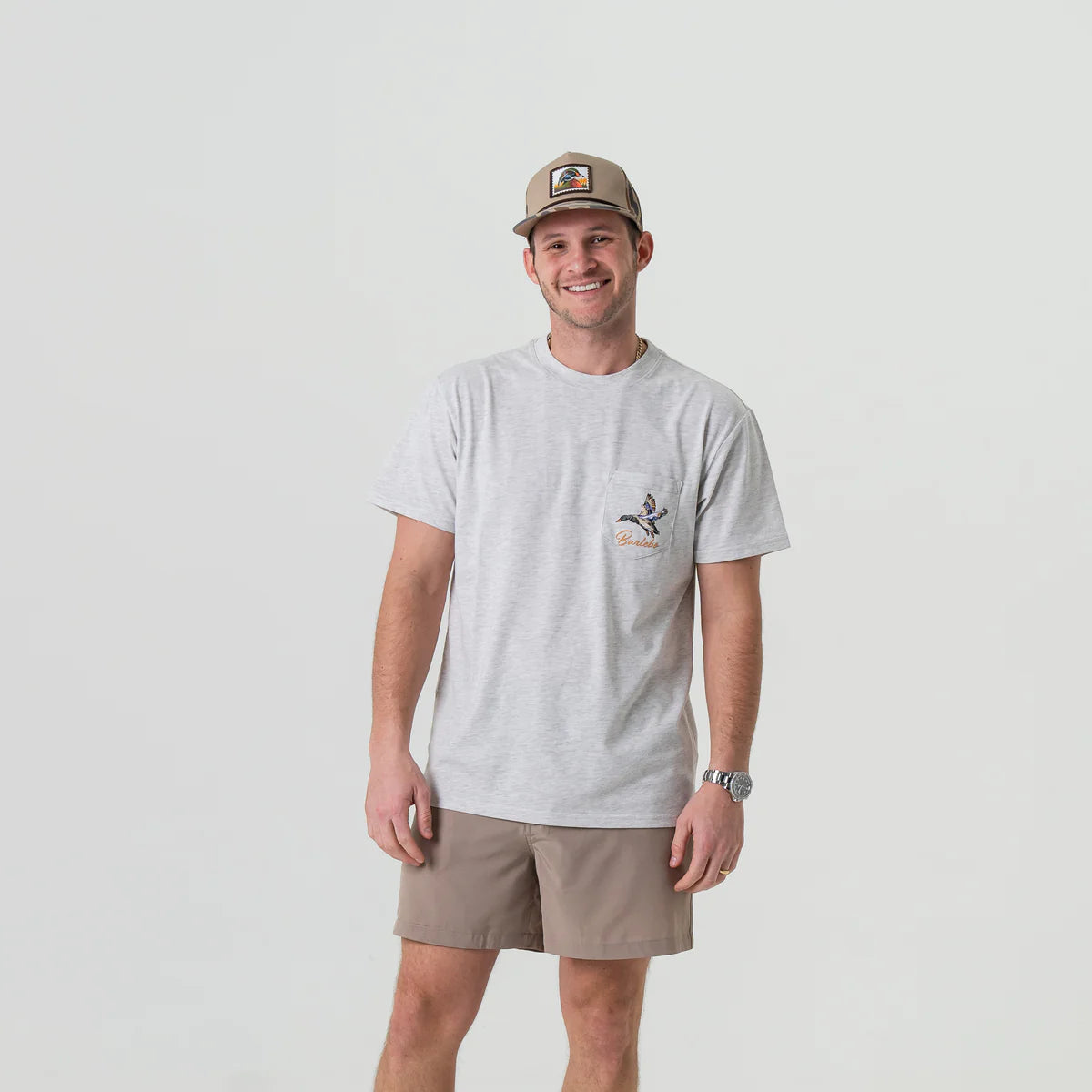 Burlebo® Men's T-Shirts Pintail Triangle Duck PTRI-SS-AG