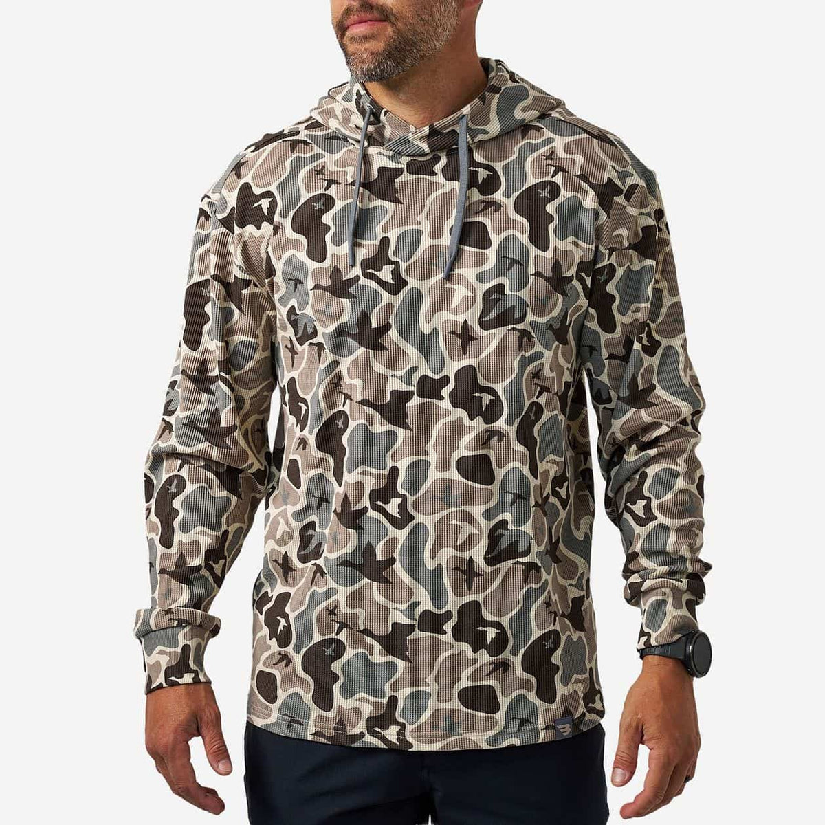 Burlebo® Men's Thermal Hoodie - Mallard Mayhem Camo TH-MMAYC