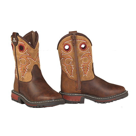 Twister® Kid's Flynn Style Boots Toddler Boy's Brown 443003402