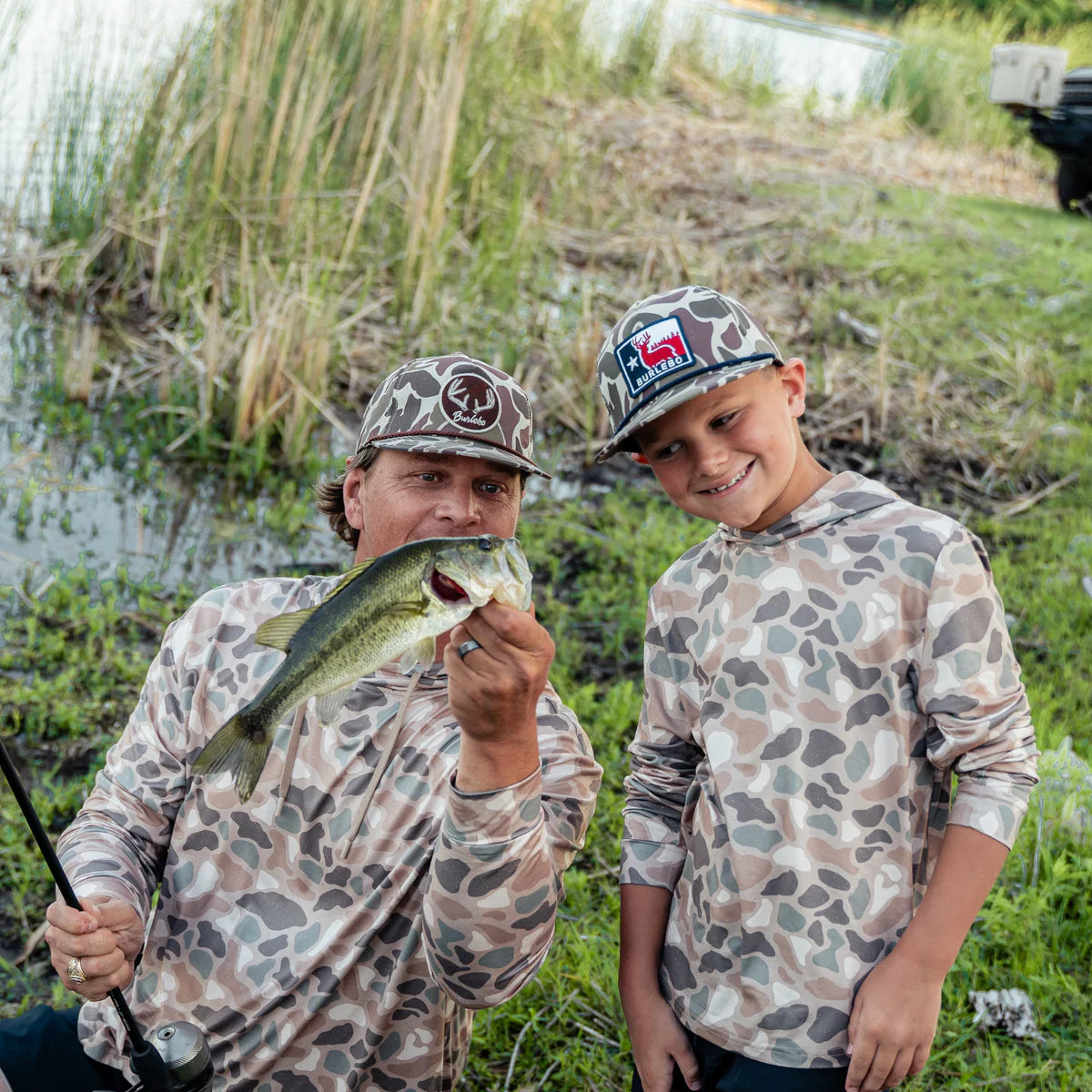 Burlebo® Youth Performance Hoodie - Pintail Camo Y-PH-PTC