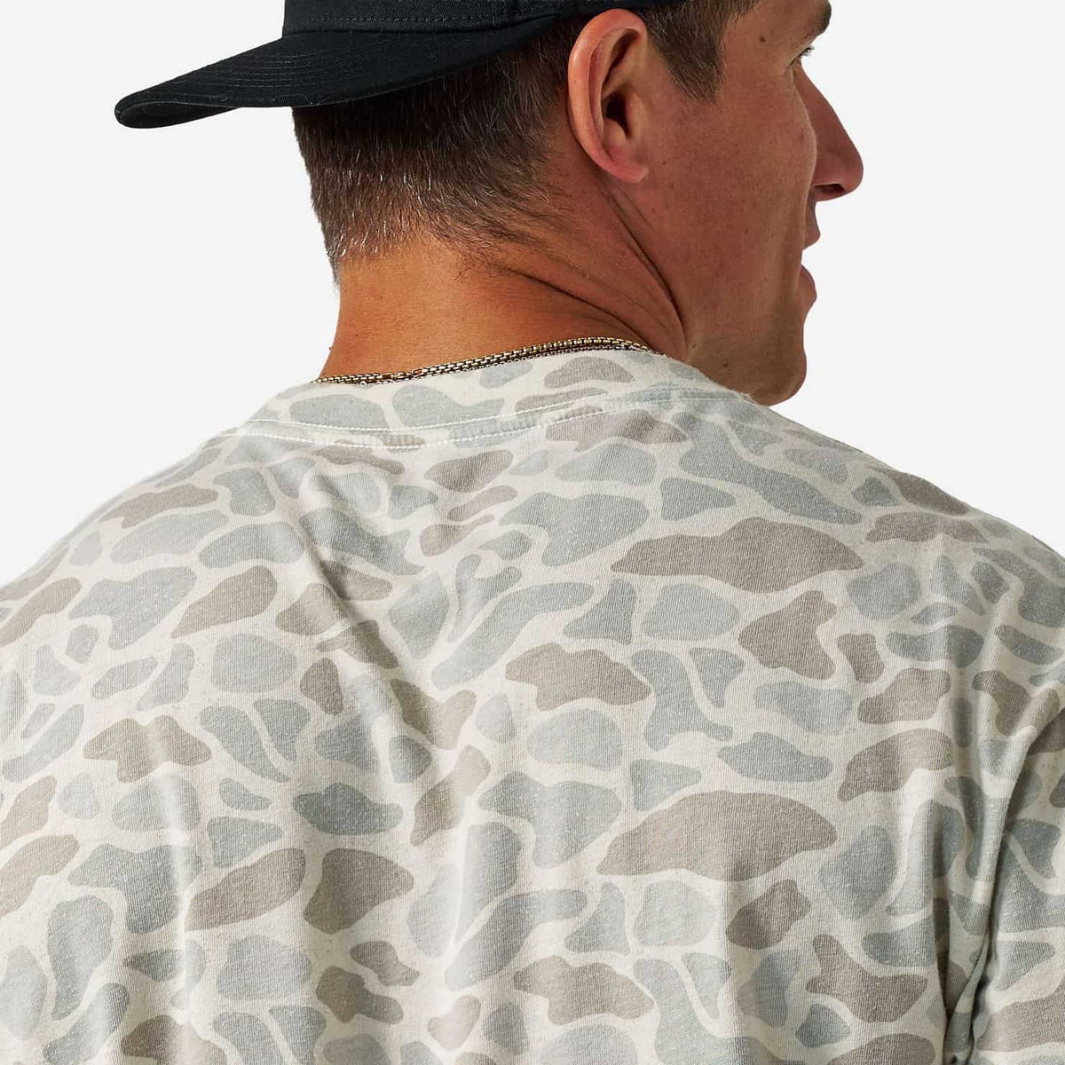 Burlebo® Men's Vintage Washed Tee - Classic Deer Camo VWT-CDC