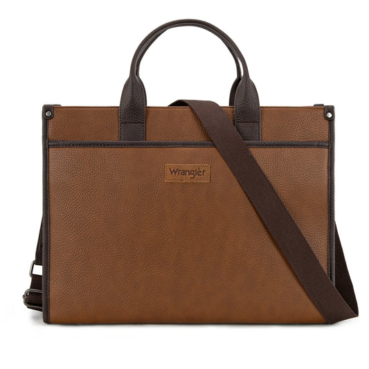 Wrangler® Carry-All Large Tote Work Tote /Crossbody Brown/Coffee WG288-8119BR/CF
