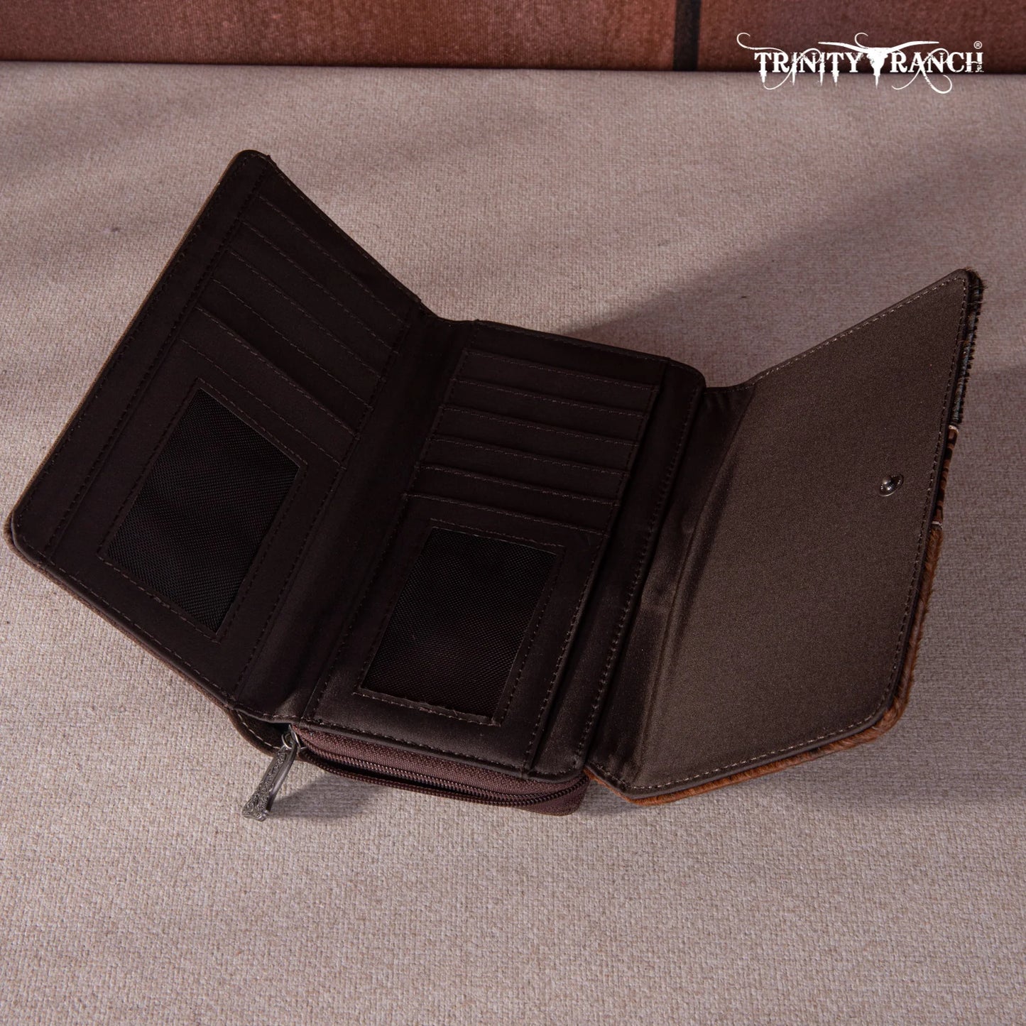 Trinity Ranch® Hair-On Cowhide Wallet TR146-W010CF