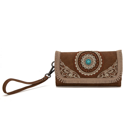 Montana West®  Concho Embroidered Collection Wallet MW1291-W002BR