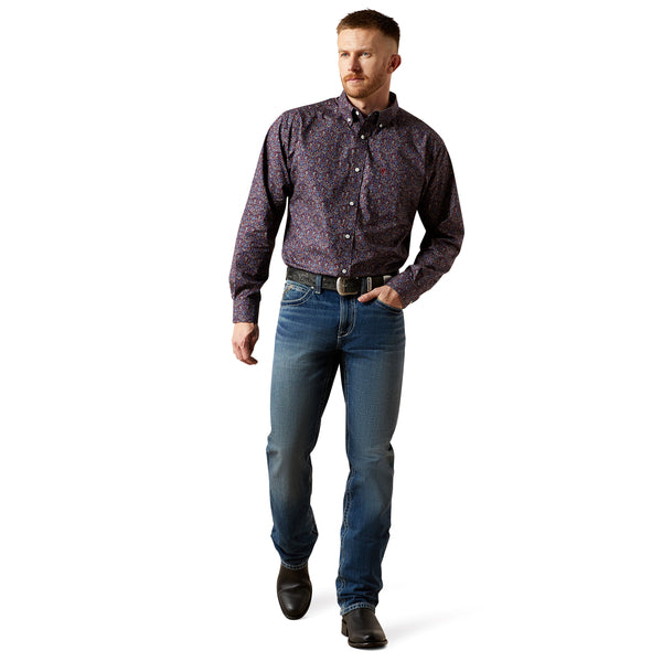 Ariat® Men's Wrinkle Free Brendan Blue Shirt 10065805