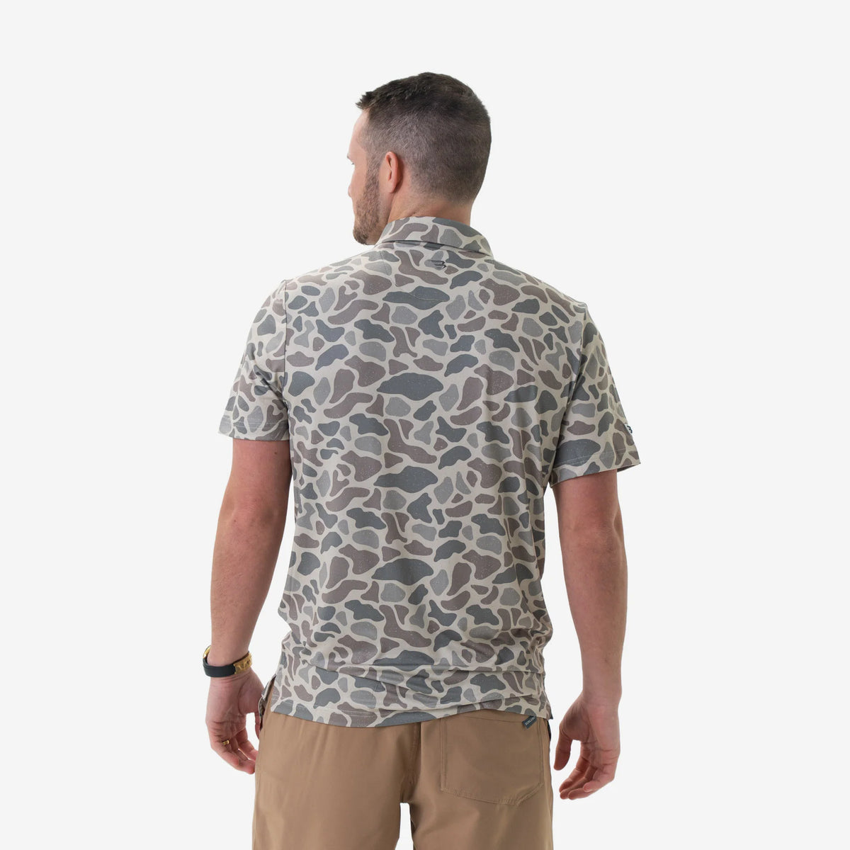 Burlebo® Men's Performance Polo - Classic Deer Camo PP-CDC