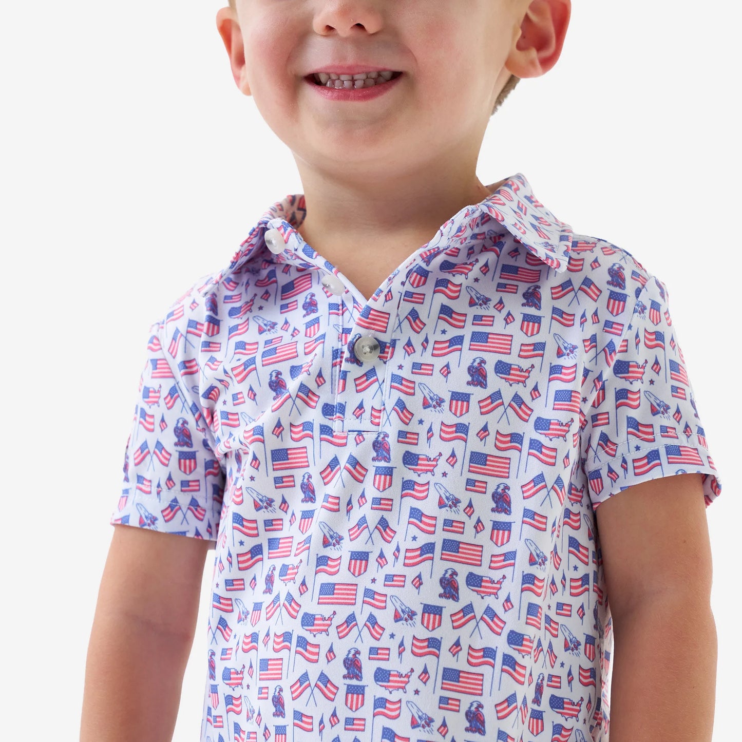 Burlebo® Youth Performance Polo Old Glory Y-PP-OLDG