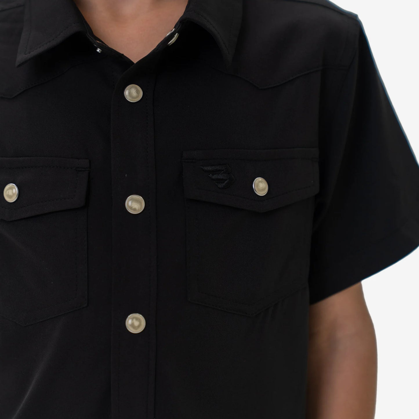 Burlebo® Youth Performance Western Shirt Black Y-PWS-BLK