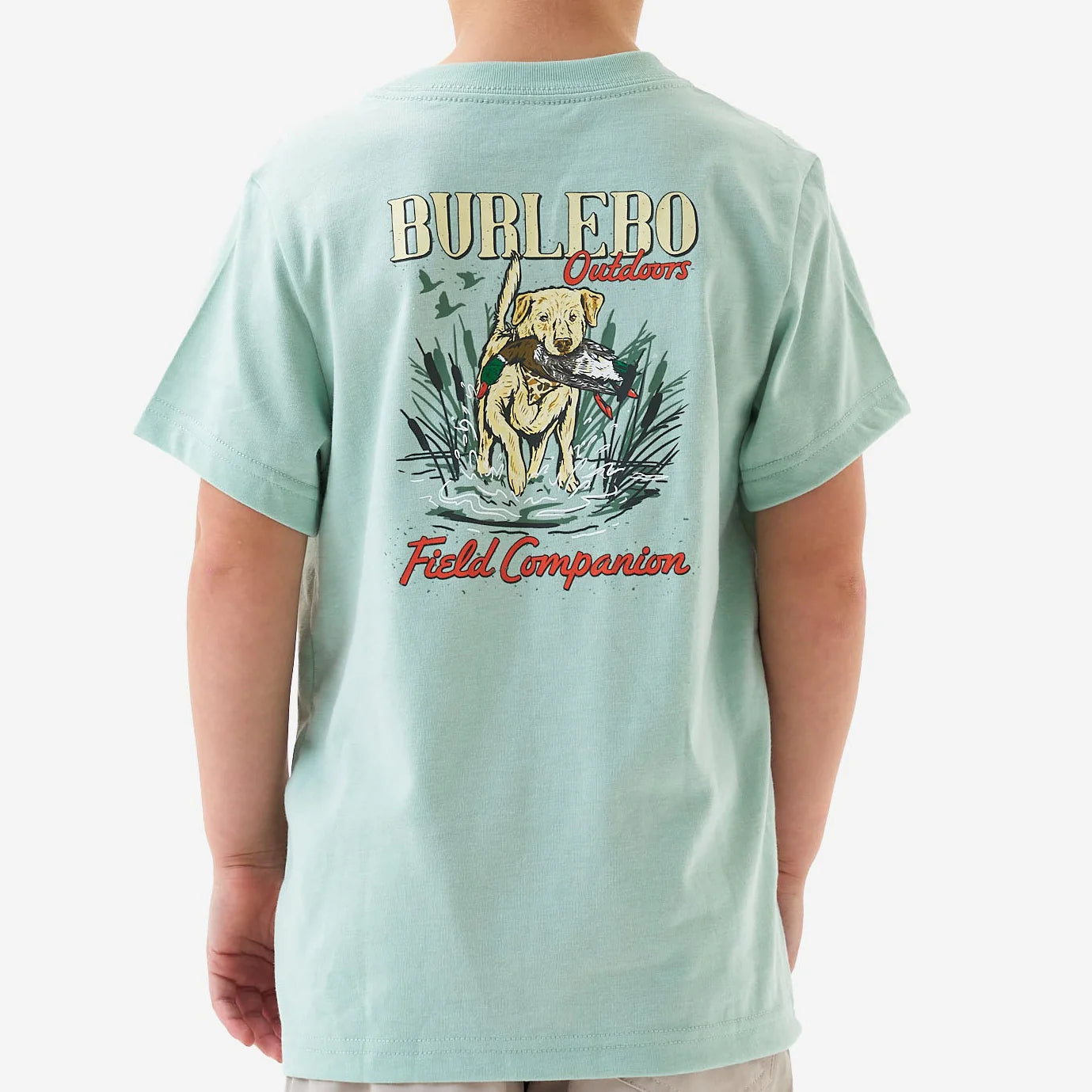 Burlebo® Youth Short Sleeve Tee Field Companion Sage Y-SST-FC-SGE