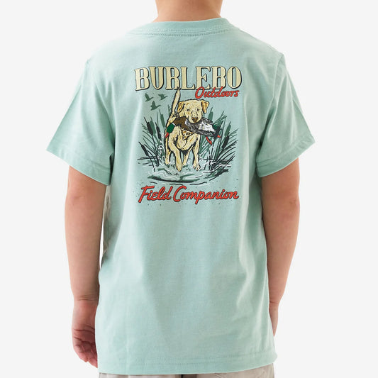 Burlebo® Youth Short Sleeve Tee Field Companion Sage Y-SST-FC-SGE