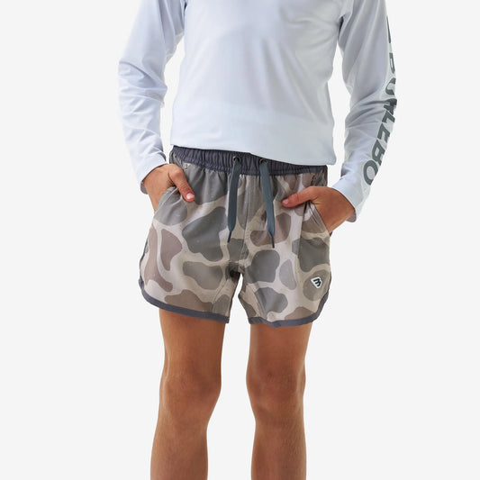 Burlebo® Youth Swim Trunks Jumbo Classic Deer Camo Y-ST-JCDC