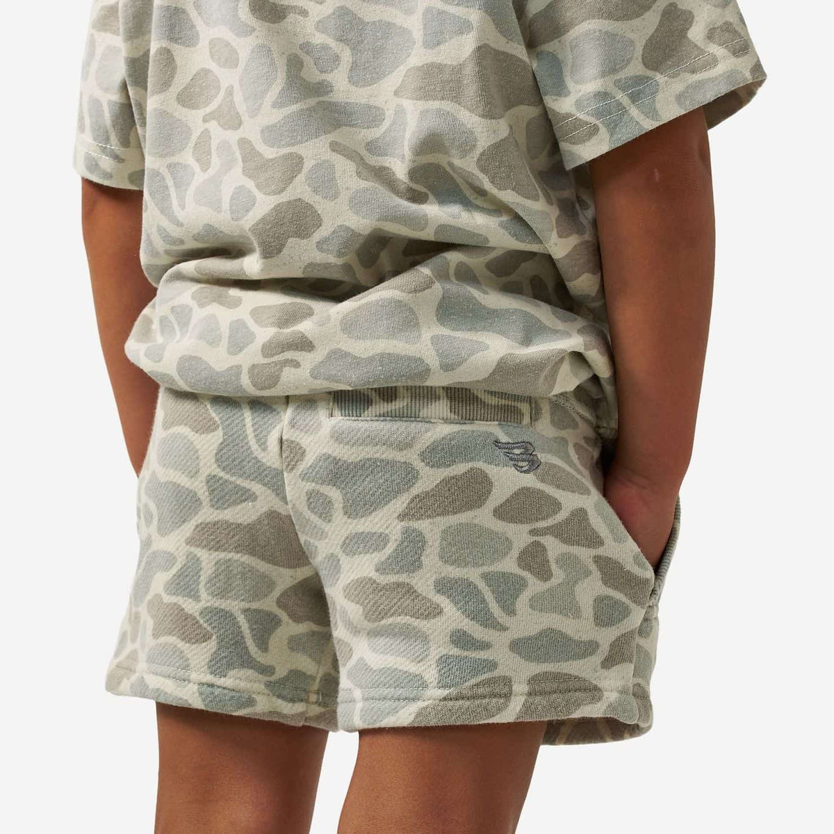 Burlebo® Kid's Vintage Washed Shorts - Classic Deer Camo Y-VWSTS-CDC