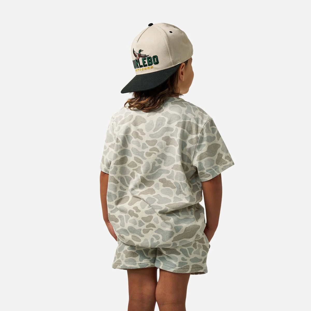 Burlebo® Kid's Vintage Washed Tee - Classic Deer Camo Y-VWT-CDC