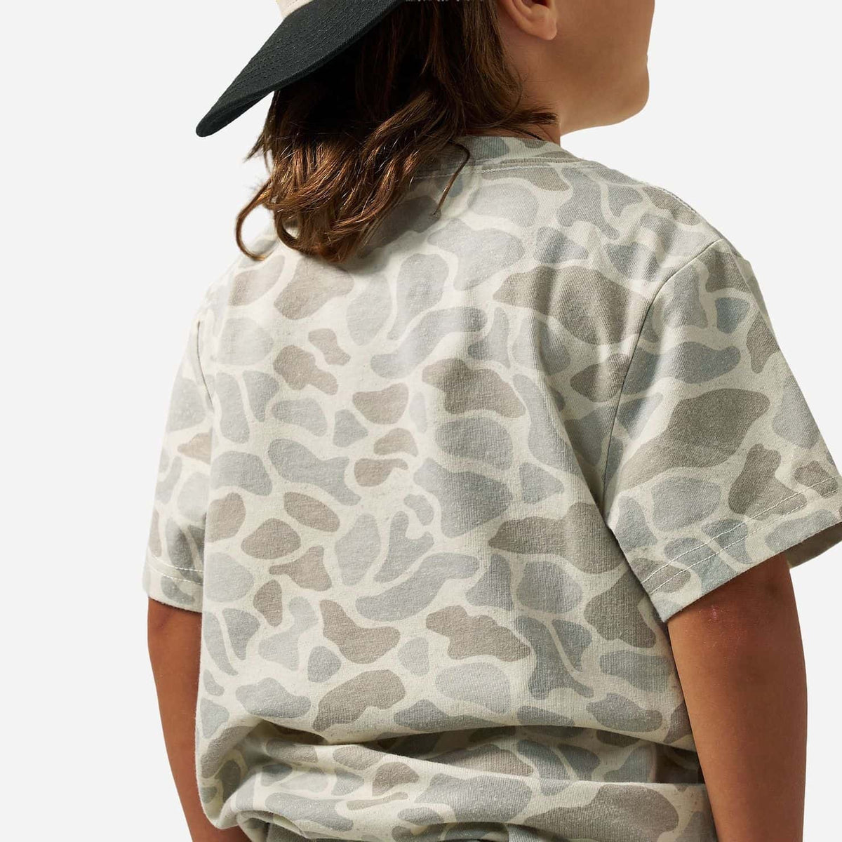 Burlebo® Kid's Vintage Washed Tee - Classic Deer Camo Y-VWT-CDC