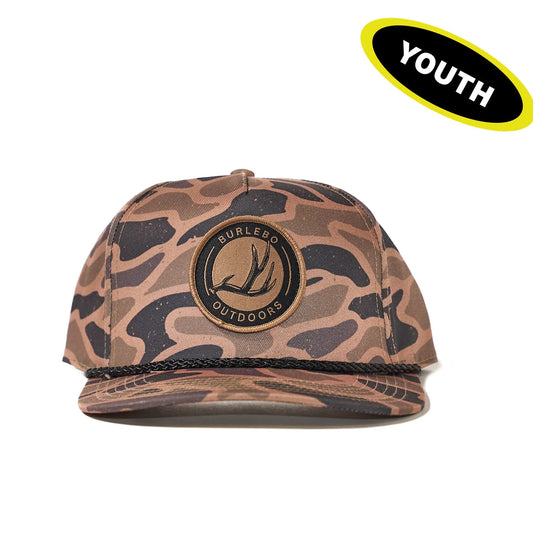 Burlebo® Youth Ballcap Antler Patch - Gauge Camo YC-AP-GC