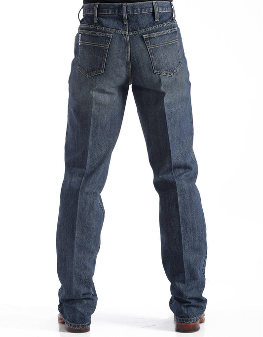 Cinch® Men's White Label Mid Rise Relaxed Fit Straight Leg Jean - Dark Stonewash MB92834013