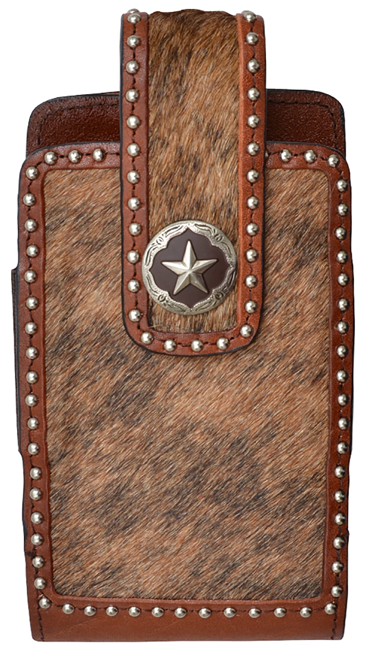 3D® Medium Cell Phone Case w/Cow Hide Dark Brown DPH644