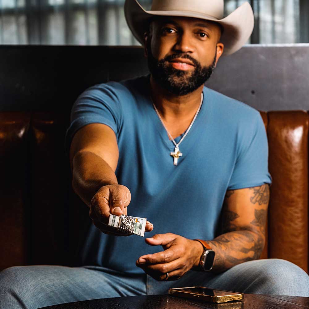 Montana Silversmiths® Men's Wings of Liberty American Made Money Clip AMMCL5825-SVNF