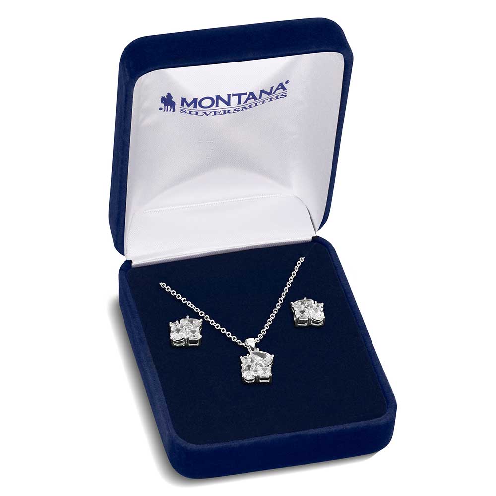 Montana Silversmiths® Hitch N Post Cluster Jewelry Set JS6461