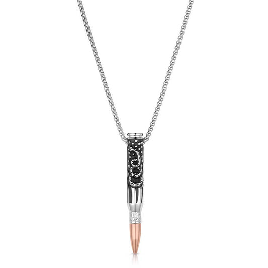 Montana Silversmiths® Men's We the People Rifle Bullet Necklace NC6290
