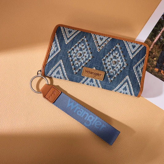 Wrangler® Aztec Studded Wallet/Wristlet WG435-W006JN