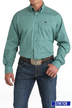 Cinch® Men's Geometric Print Button-Down Western Shirt MTW1105829