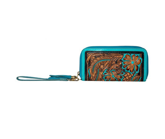 Myra Bag® Creek Blossom Hand-tooled Wallet S-8090