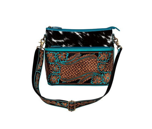 Myra Bag® Tambrina Falls Leather & Hairon Bag S-8708