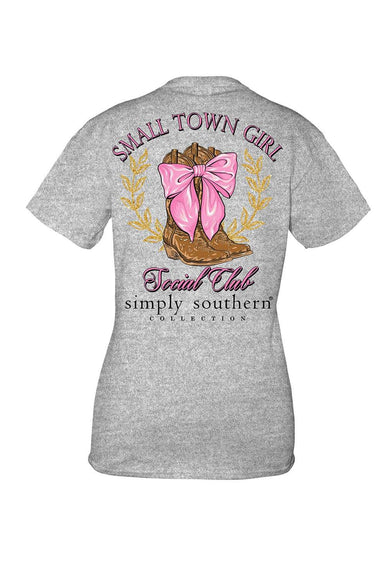 Simply Southern® Small Town Girl T-Shirt for Women in Heather Grey SS-SMALLTOWN